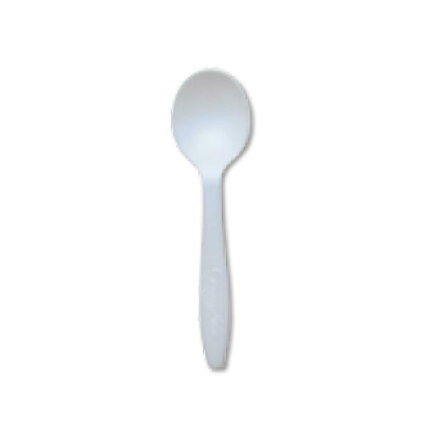 Greenwave 1283177 PE White Compostable Soup Spoon Bulk, 1000PK 1283177  (PE)